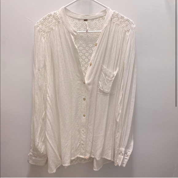 Free people crochet button down - Picture 4 of 4